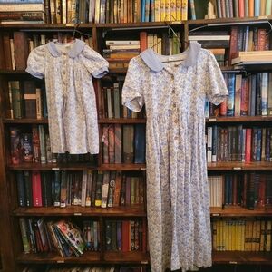 Mommy And Me Dresses Therese Cottagecore Peterpan Collar